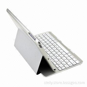 Ultra Thin Aluminum Alloy Keyboard Leather Case for iPad 5/iPad Air